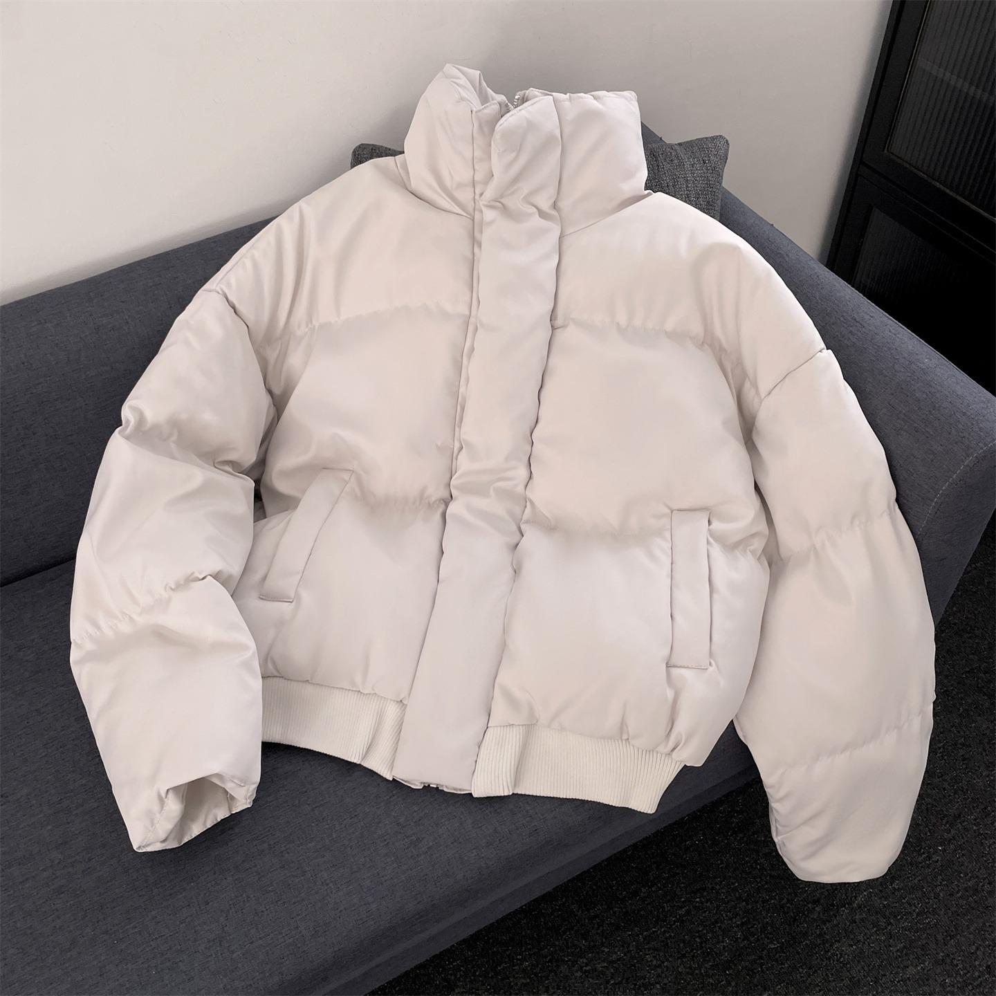 

Men s Winter Thickened Cotton Jacket - Korean Style, Cool, Loose, Warm Coat for Boys 2025 XL світло-сірий колір
