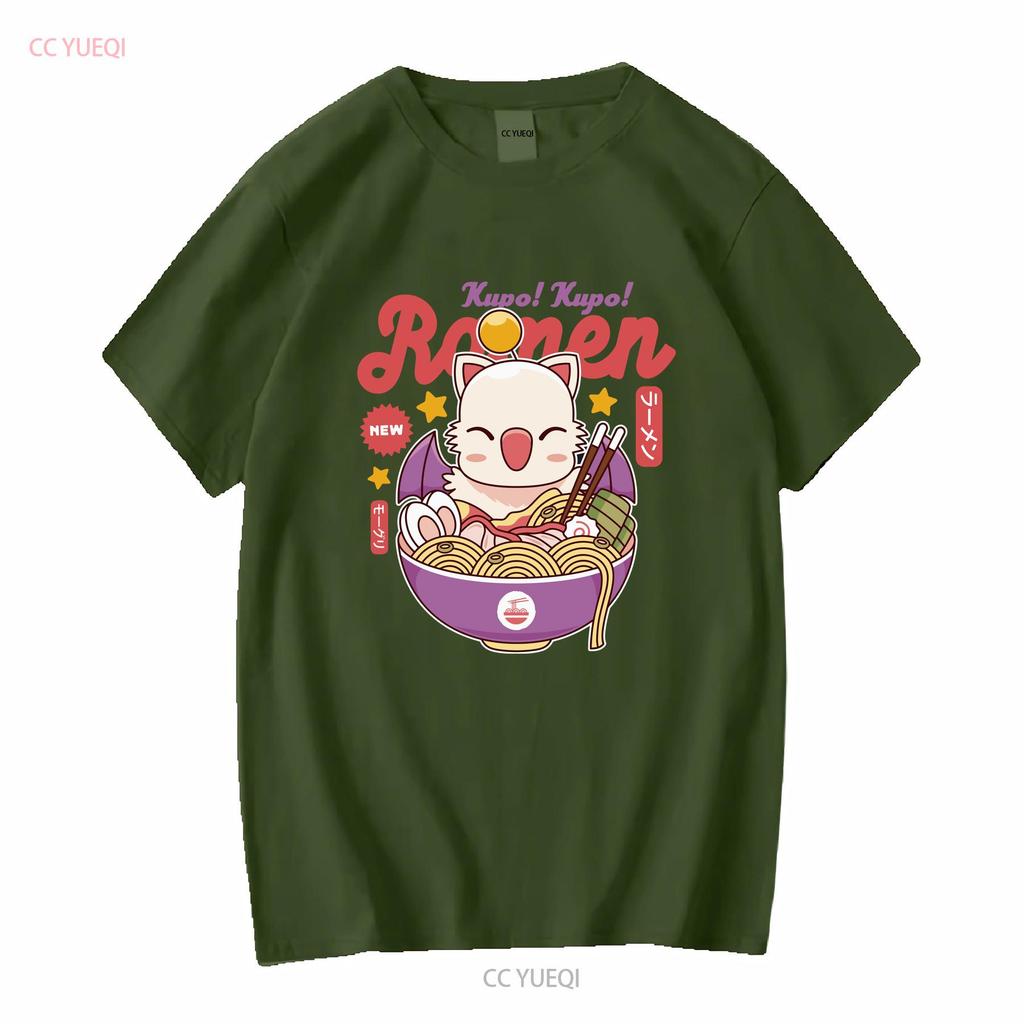 Moogle Kupo Ramen T Shirt Final fantasy Video Game Gaming Gamer Mog Cactuar Cactilio VII long or short sleeves vintage Washed