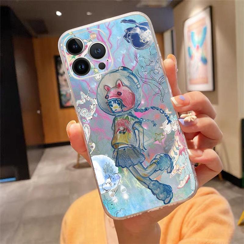 Sea Creatures Jellyfish Phone Case For Iphone 15 14 Pro Max 13 12 11 Pro Max XSMax XR 12 13 Mini 14 Plus