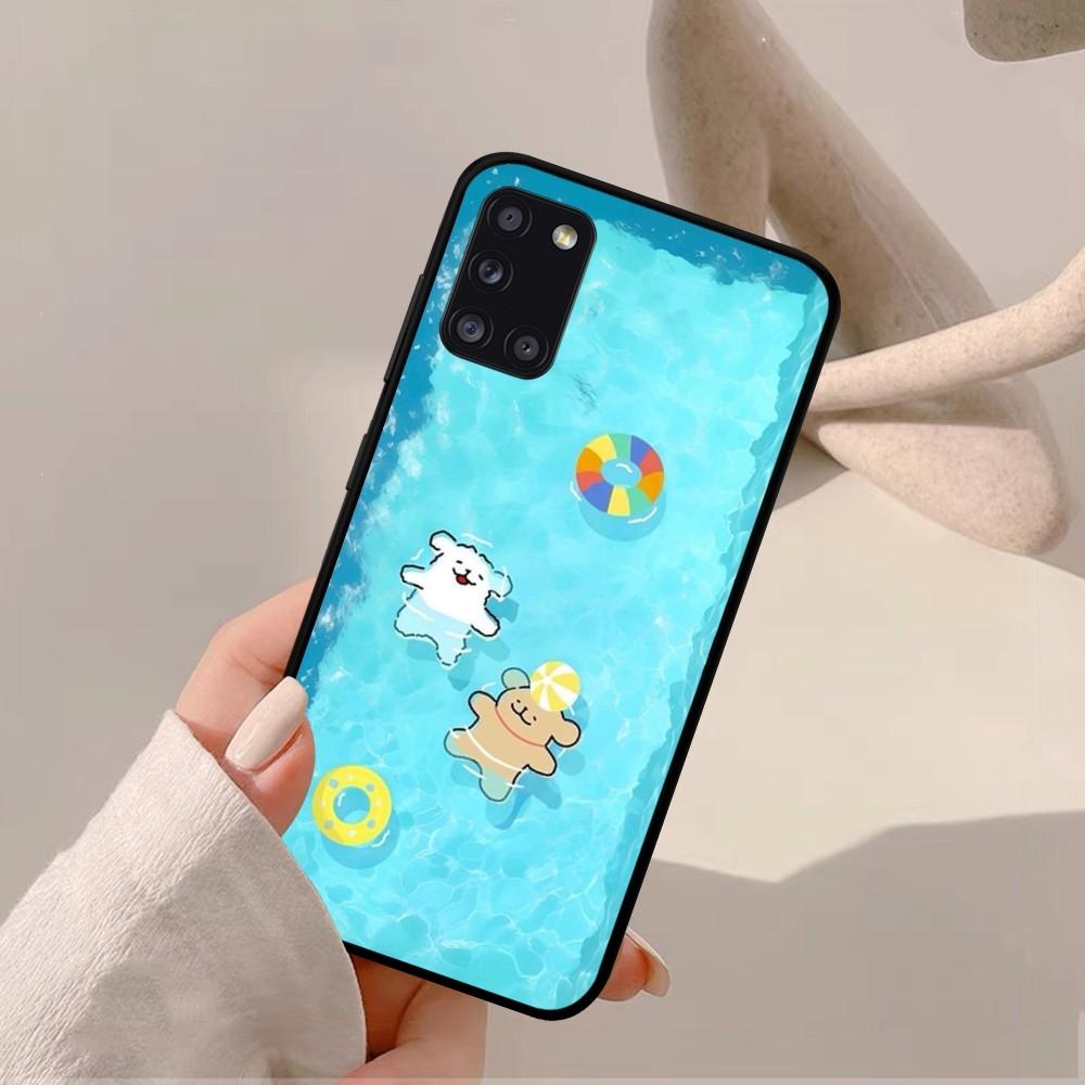 Cartoon Cute Hug Heart Dog Phone Case For Samsung A 10 11 12 13 20 21 22 30 31 32 40 51 52 53 70 71 72 73 91 13 Shell