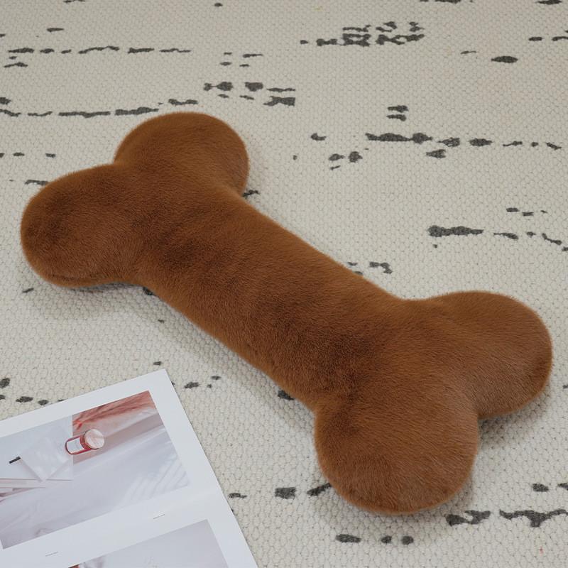 Shape Puppy Bone Plush Toy Cute Cartoon Throw Pillow Doll Decoration Pendant