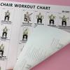 30-Tage Stuhl-Tai-Chi-Übungsplakat für Senioren Leinwanddruck Übungskarte mit sitzenden Haltungen Fitnessgeschenk für ältere Anfänger Physiotherapie