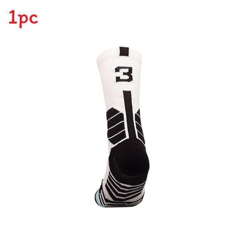 Basketballsocken für Erwachsene aus atmungsaktivem Nylonmaterial für sportliche Leistung und Feuchtigkeitstransport
