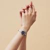 Authorized Dealer Matow Watch Solar Powered Watch Leather Strap mw001010whtss Indigo Round Silver FUYU White Pepper [MATOW] Women's [Shiki Charcoal]
