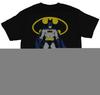 Batman DC Adult New T-shirt Standing Classic Comic Batman Over Name