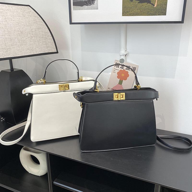 New High-end Solid Color Lock Kaibaoli Portable Shoulder Oblique Span Women's Bag
