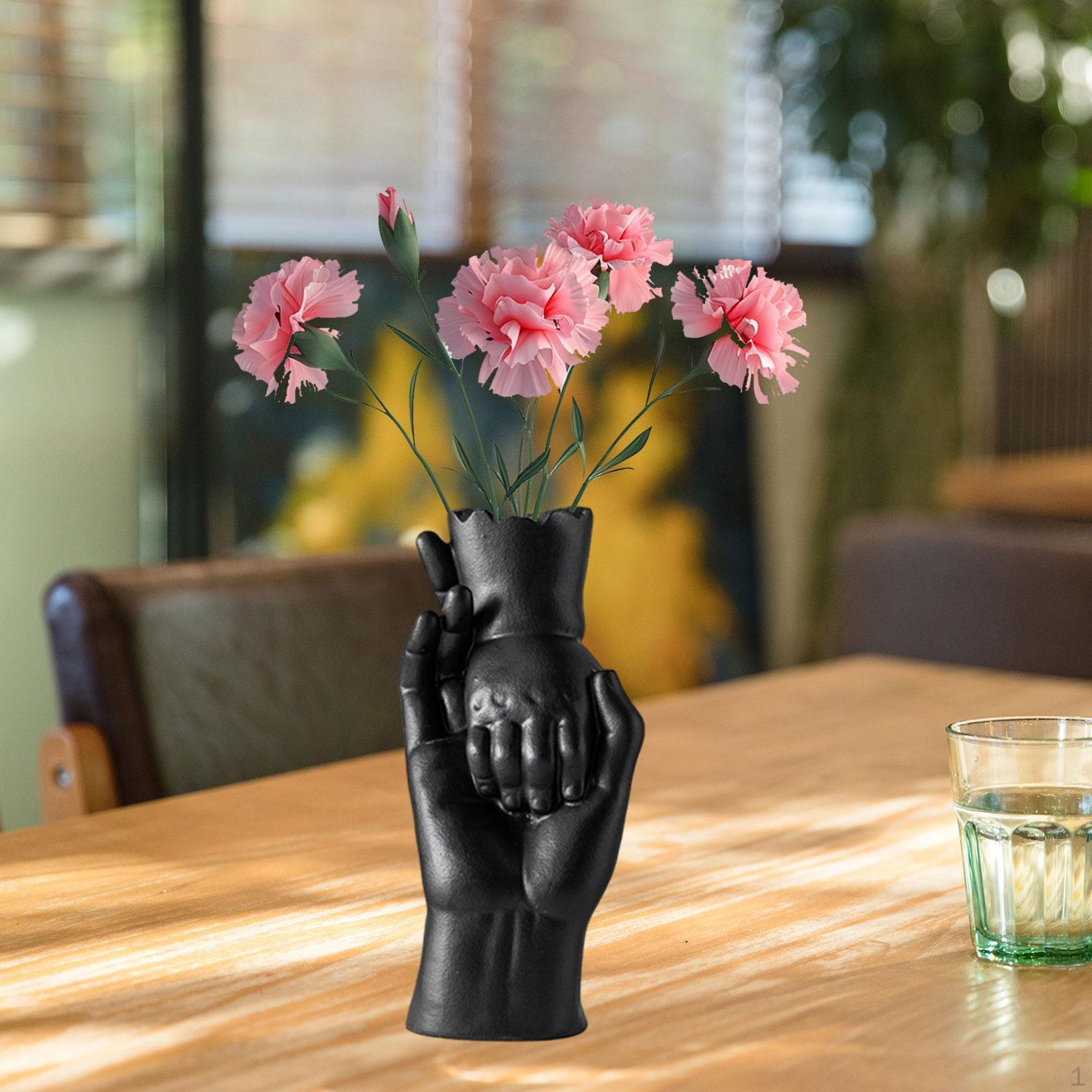 

Элегантная ваза для домашнего декора и цветочных вставок чёрный