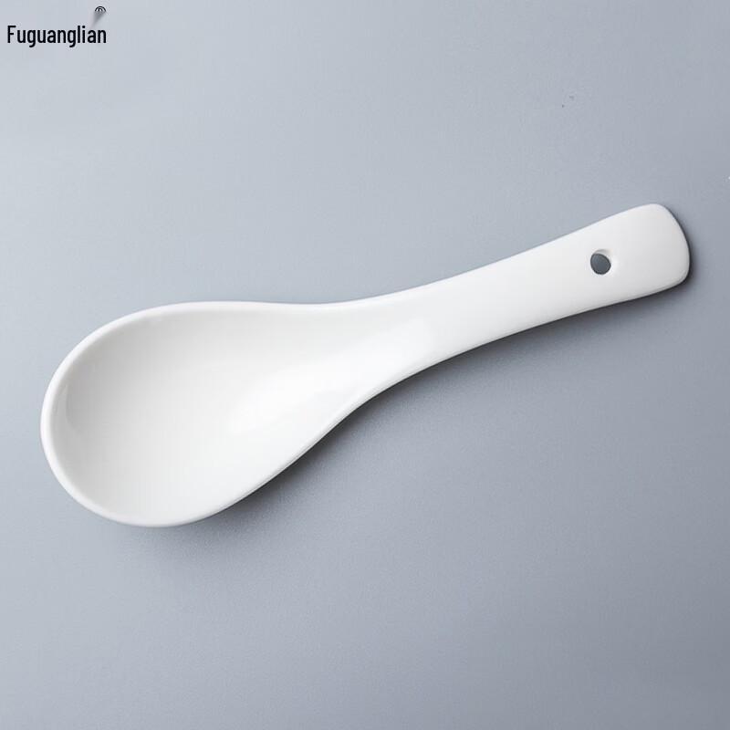 Fuguanglian Ceramic Curved Spoons