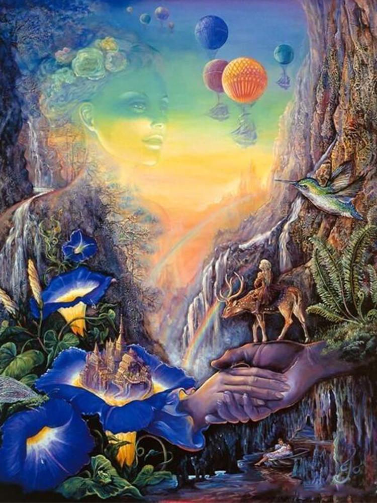 5D DIY Landscape Diamond Painting New Series Dreamy Fairy Scenery Full Mosaic Embroidery Cross Wall Art Gift Decoration