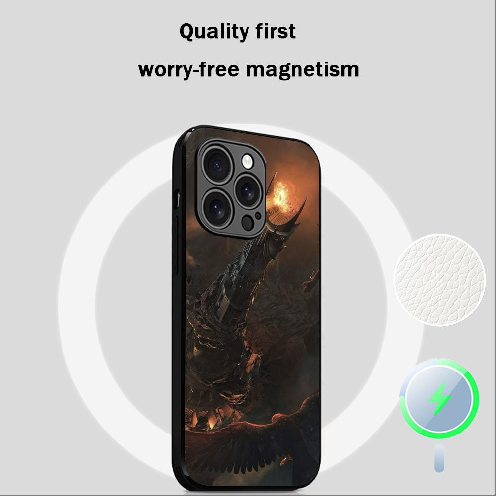 Lord R-rings Rohir-rim cool poster Phone Case For iPhone 17 16 15 14 13 12 Plus Pro Max High-end Luxury Magsafe Sheepskin