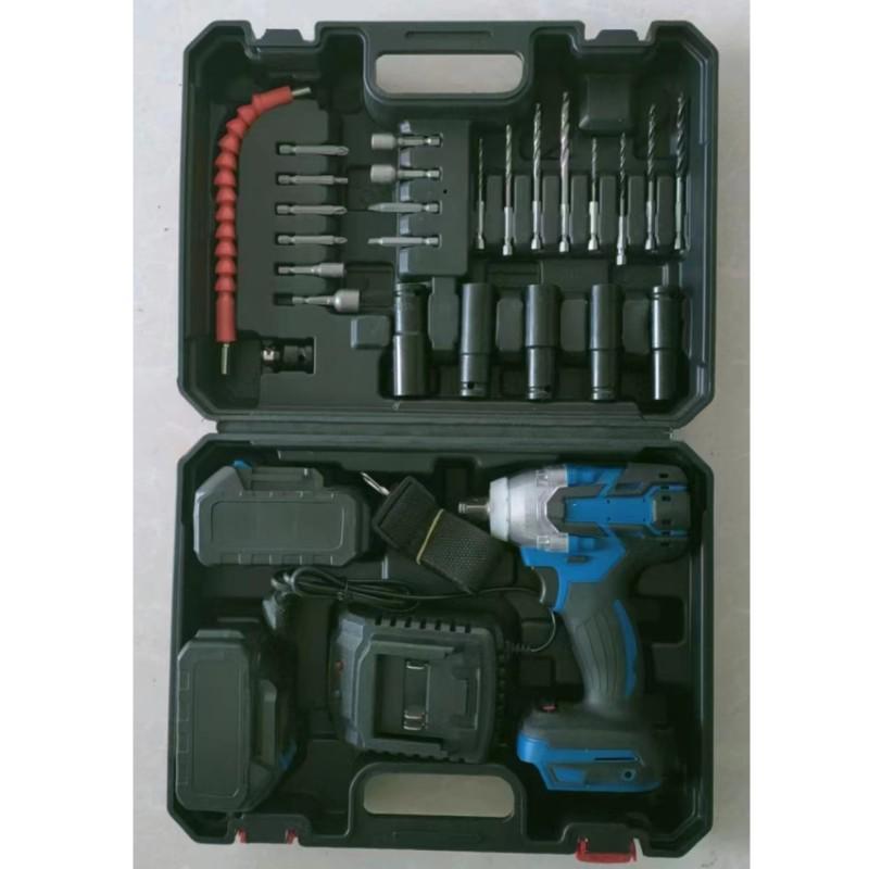 High Torque Electric Impact Wrench with Lithium Battery