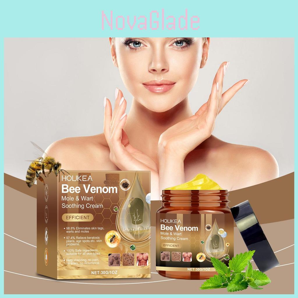 Houkea Bee Venom Cream Gentle Skin Cleansing Hydrating Moisturizing Body Cream