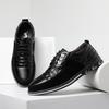 New Men's Sports Shoes Fashion Brand Classic Lace Up Casual Loafers Leather Shoes Black Business Men's Shoes Plus Large Size