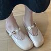 Baotou half slippers women's 2025 summer wear cool feeling with skirt cool slippers one pedal lazy muller shoes