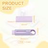 PATIKIL Retractable Cute Pencil with Plastic for Sketching and Artist and Teacher Purple TPE 4-Pack Erasers, Slide-Type Eraser, Push-Pull Eraser,