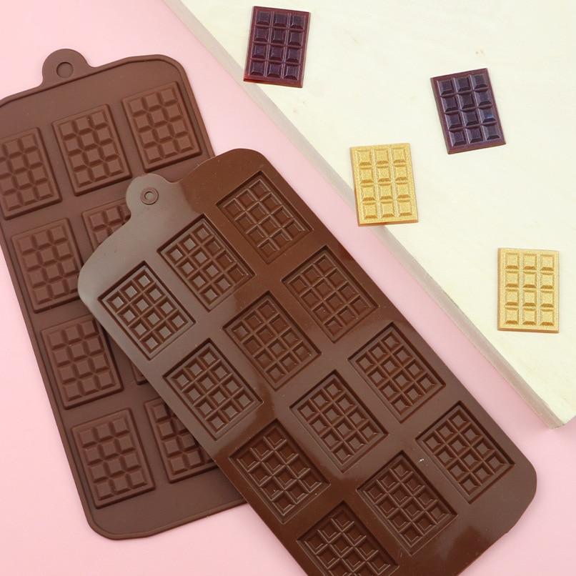12 Cavity Silicone Chocolate Mold for Mini Chocolates, Candy, Jelly, Ice Cubes 21x10 cm Original Deals