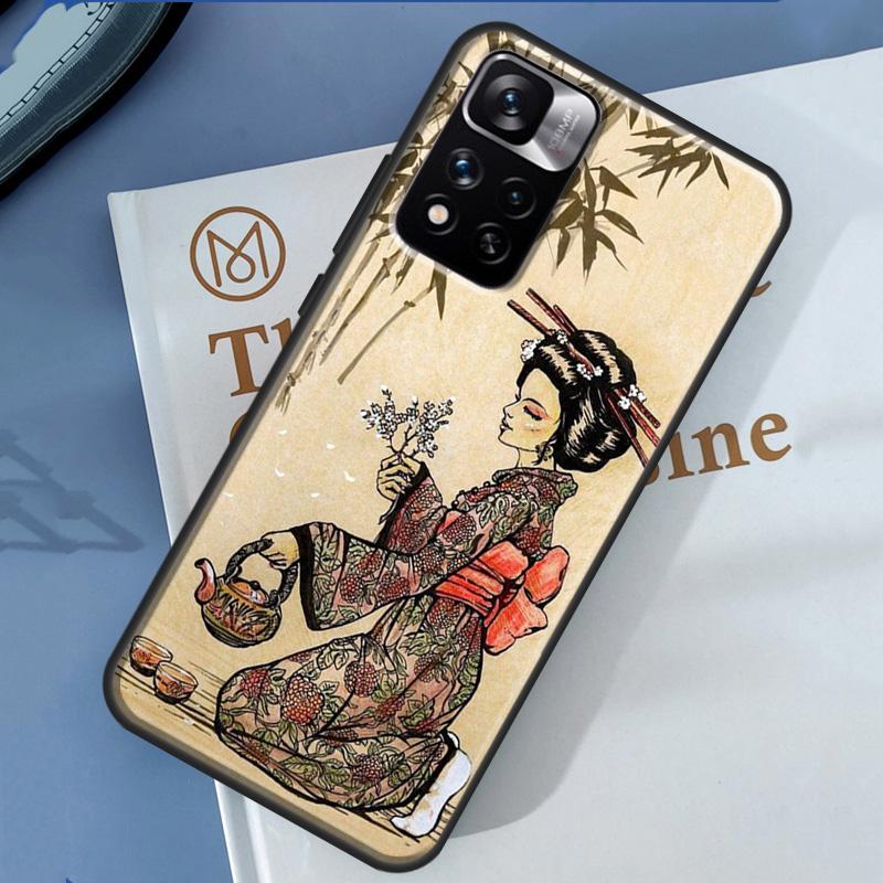 Japanese Wave Art Case For Xiaomi Redmi Note 14 13 11 9 10 12 Pro 9S 10S 11S 12S Redmi 10C 12C 13C 14C Cover