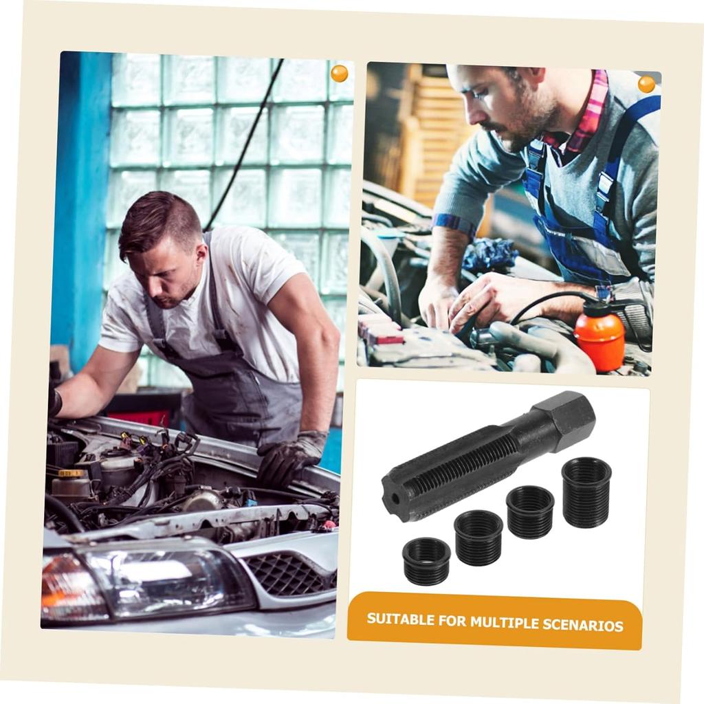 1set Comprehensive Spark Plug Thread Repair Kit Durable Tools for Automotive Maintenance Easy To Use with Versatile Applications Efficient for
