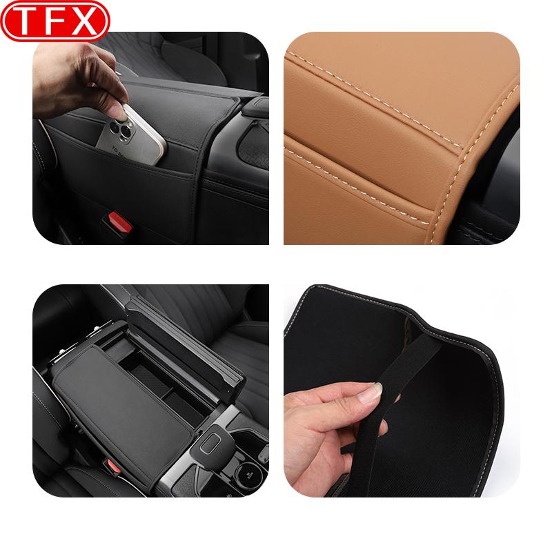 For JAECOO J8 2024 Car Styling Armrest Anti-dirty Pad Cover Sticker PU Leather Cover Modificated Auto Accessories