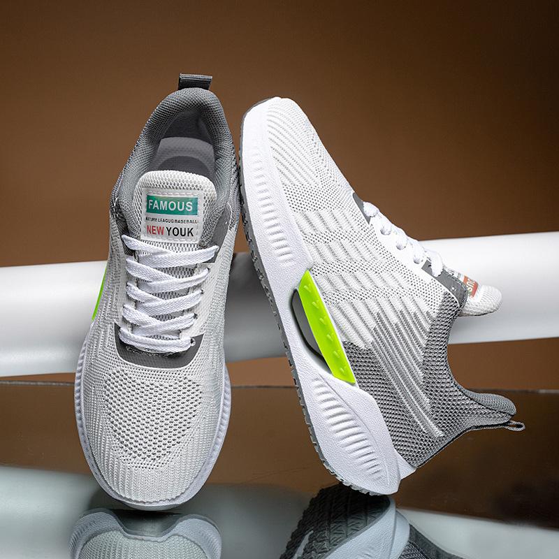 

Новые туфли для влюбленных Модные повседневные туфли на платформе Мужские удобные плетеные туфли для полетов Мужские и женские кроссовки 44