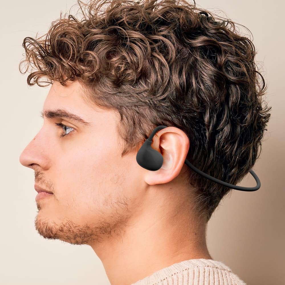 Premium Style Wireless Stereo Earphones Open-Ear [Black] PG-BTE16AR1BK