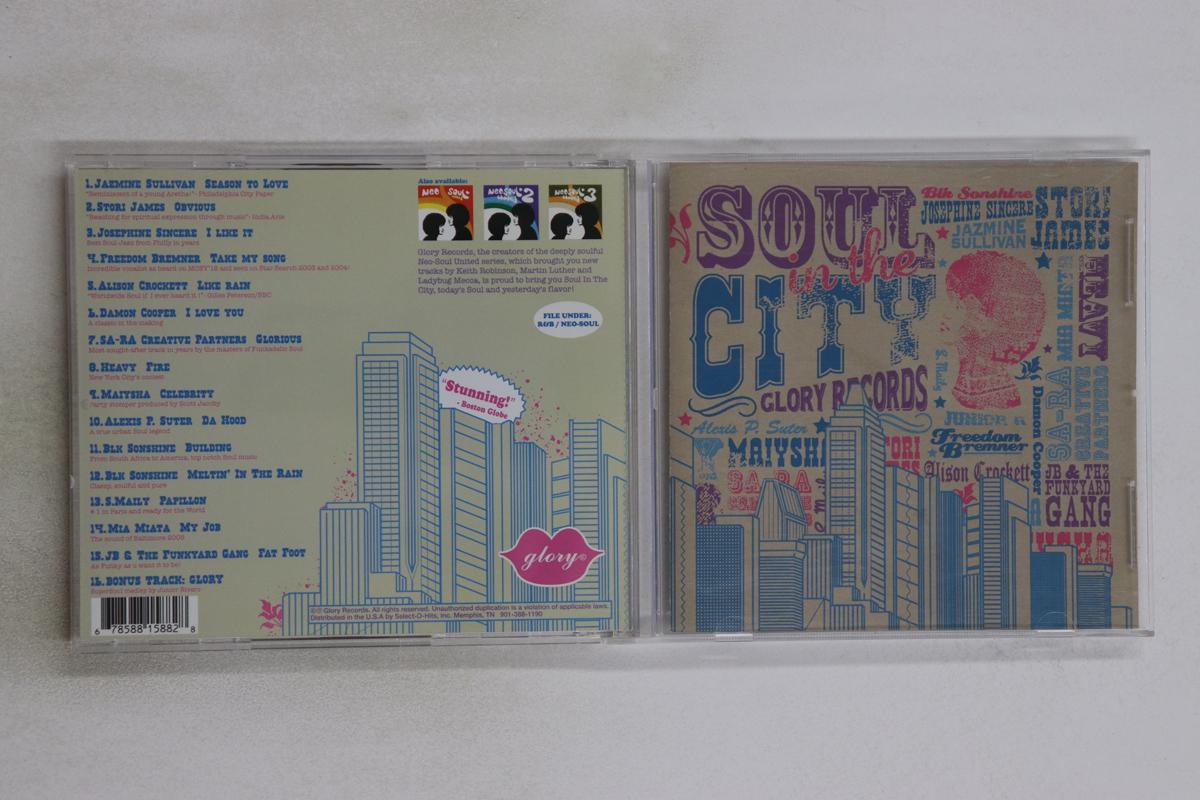 

CD РАЗНЫЕ ИСПОЛНИТЕЛИ - Soul In The City GLO1588 GLORY 2004 US Соул/Фанк Б/У