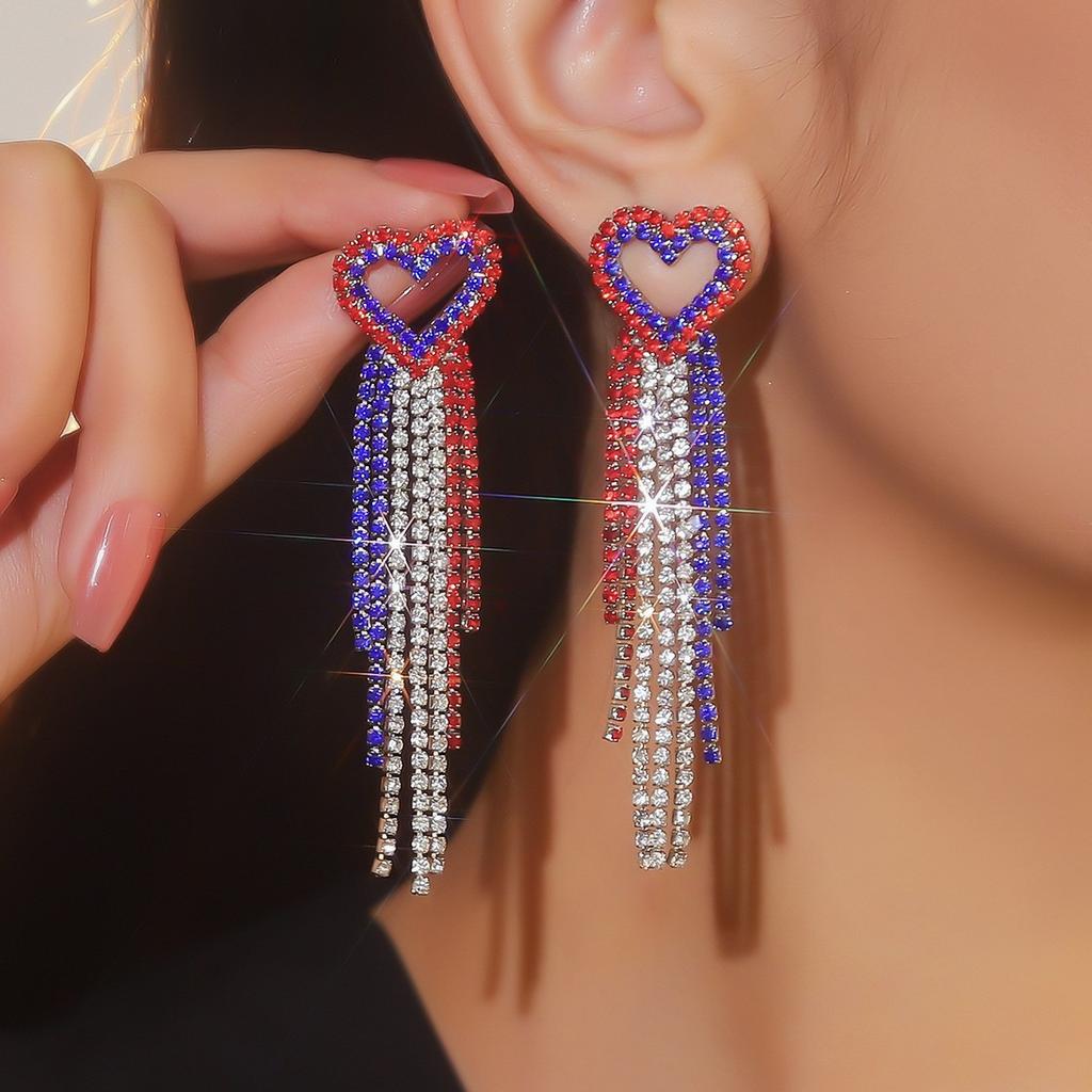 Fashion Versatile Super Flash Long Fringed Earrings