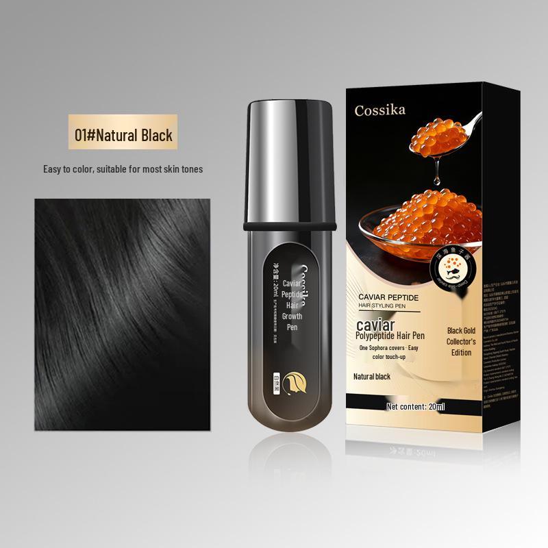 Cossika Caviar Peptide Hair Dye Pen - Disposable White Hair Concealer & Styling Stick