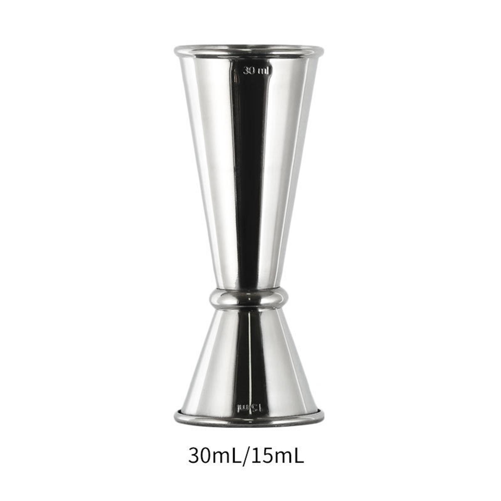 

Professional Cocktail Glass Tool Measuring Cup Mixing for Martini Home Bar Silver 15 30 Cup Margarita Tool Rubbing Drinking Mix