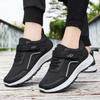 Men Elderly Walking Shoes Hook And Loop Casual Athletic Sneakers