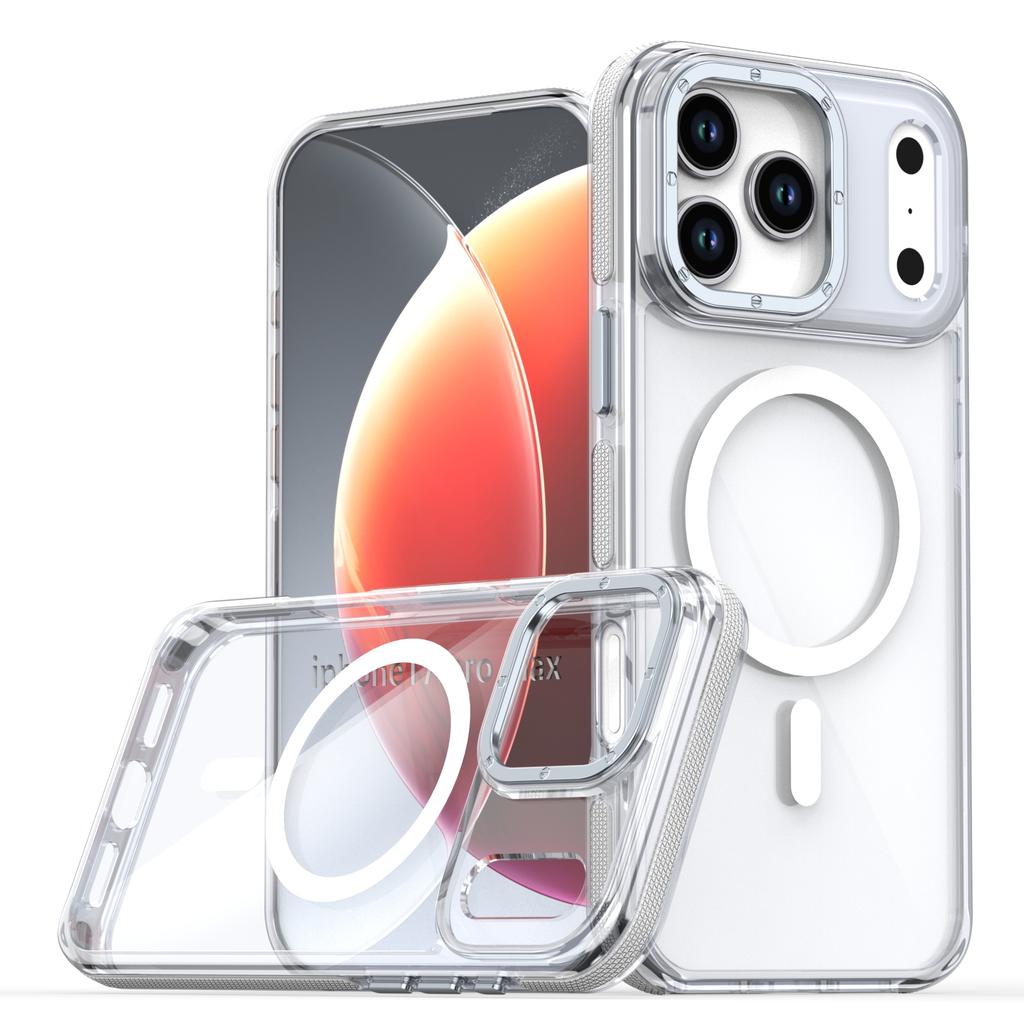 Luxury Shockproof Magsafe Wireless Charge Clear Case For iPhone 17 Pro Max 16 15 14  Plus 13 12 Pro Max 17Air 16e Magnetic Cover