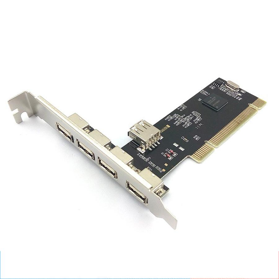 

1x 5-port (4+1) USB 2.0 PCI Expansion Card for windows 98se / ME / 2000 / XP / NT 4.0 / xp