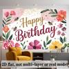 Party Backdrop Floral Pink Flat Parties Wedding Text Enthusiasts Event Backdrop Decoration Front Door Decor