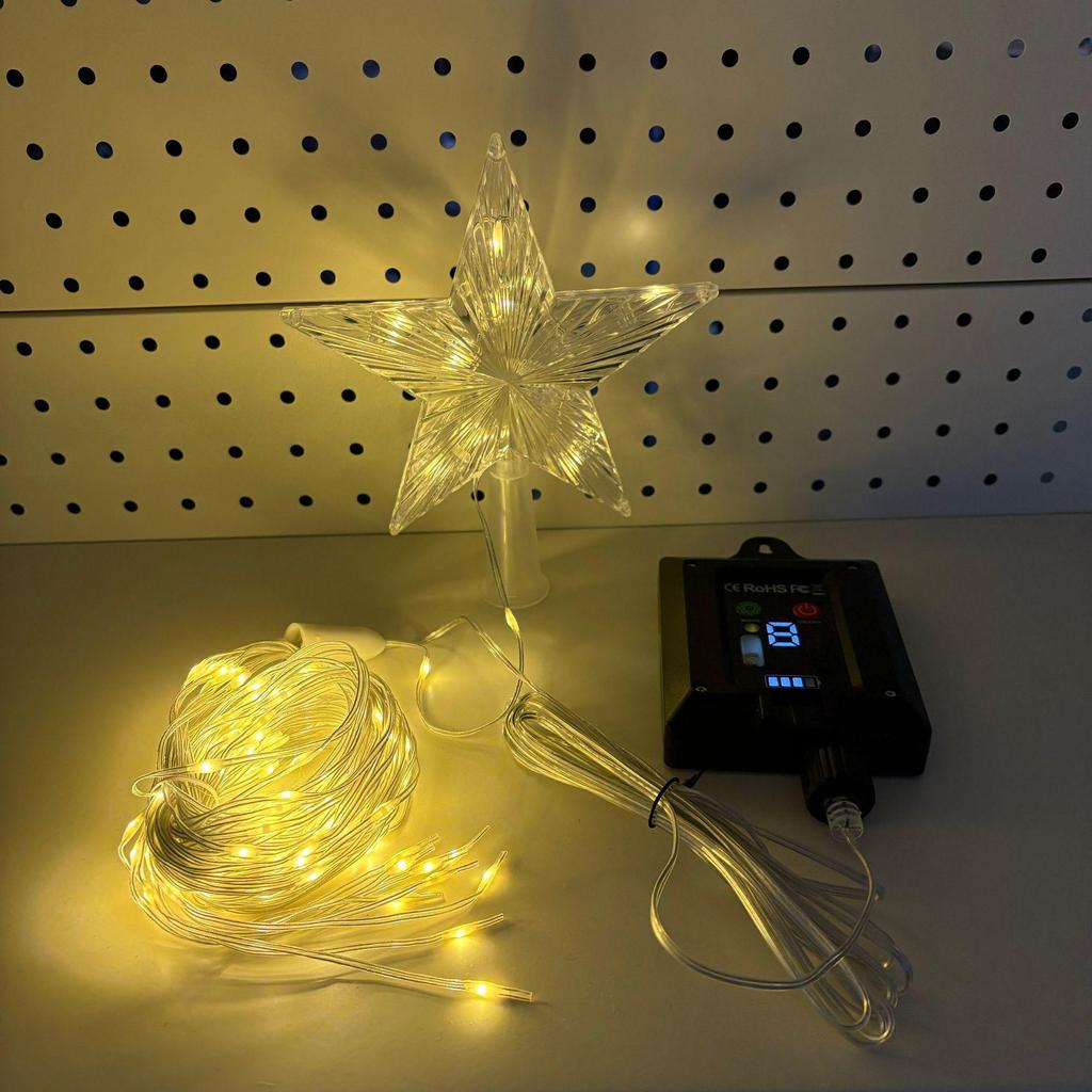 Outdoor Waterproof Christmas Tree Fairy Lights - Leather String Waterfall & Courtyard Decor