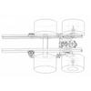 1set Electric Lift Rear Suspension for 1/14 RC Truck Tamiya 56368 For scania 770S For volvo FH16