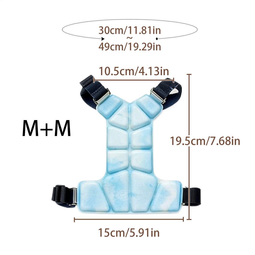 Dog Cooling Vest Dog Harness Cooler Jacket Lightweight Heat Relief for Walking Dog Outdoor Camping and Hunting Training Cooling