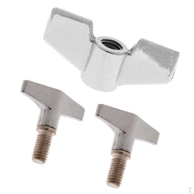 Drum Cymbal Stand Wing Nuts with Hand Knob Screw Replacement for Drummer