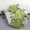 1pc Froggy Friends Automatic Open/close Leisure Umbrella, 8-Rib Sturdy Structure, Portable Travel Umbrella, Parties, Everyday Use, Outdoor A