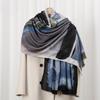 Italian over-skin-friendly velvet, skin-friendly and warm in autumn and winter, imitation cashmere printed scarf, versatile shawl