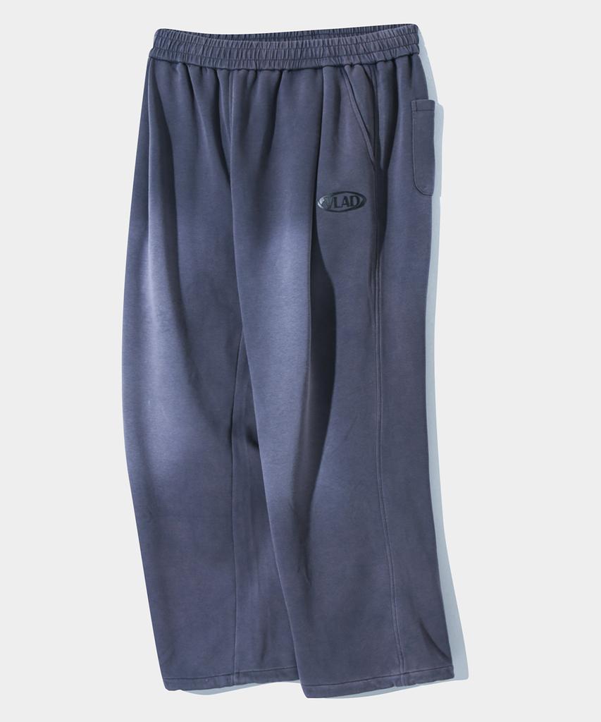 Dimiteulibeullaeg Vlad One-Pleat Pigment Fade Wash Sweatpants_Navy