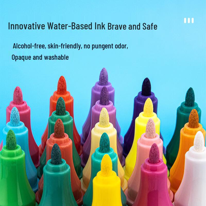 HERO Double-Ended Water-Based Acrylic Markers: Student Art Journal & Children's Drawing Pens