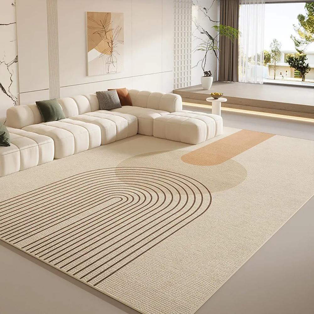 

VIKAMA Flannel Carpet Simple Mat Living Room Coffee Table Sofa Cushion Bedroom Large Rug Non-slip Washable Durable Home Decor 80x120cm 32x47inch