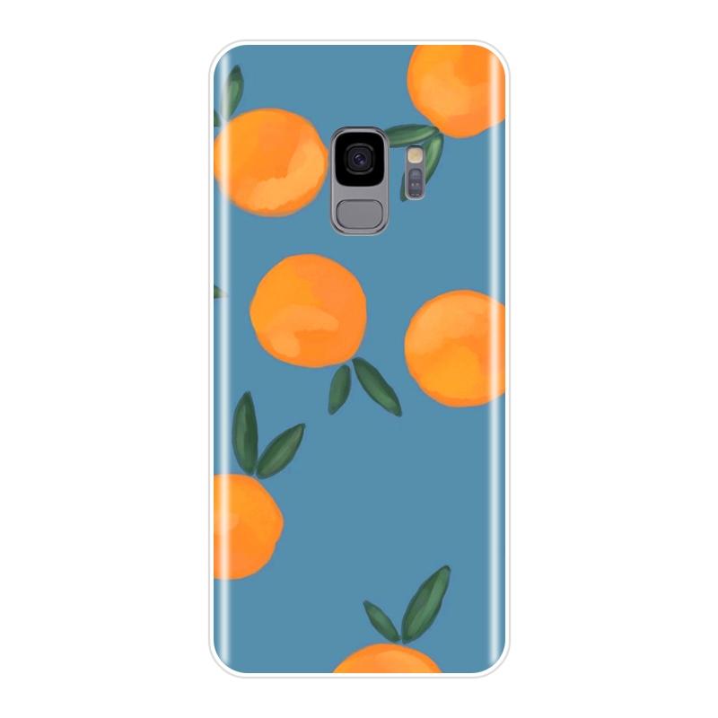 Etui na telefon Cytryna Pomarańcza Silikonowe Dla Samsung Galaxy Note 4 5 8 9 Miękkie Tylne Pokrowce Dla Samsung Galaxy S5 S6 S7 Edge S8 S9 Plus