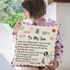 Letter 45x45cm Peachskin Pillow Case Personalized Design Decorative Throw Pillowcase Home Cushion Pillow Cover Anniversary Gift
