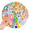 52 English Letters Learning Stickers Wall Cabinet Refrigerator Water Cup Decoration Stickers Waterproof