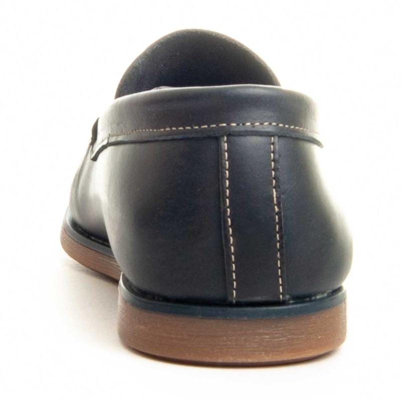 Mocasin Casual De Piel Para Hombre.  Purapiel  Mocca  89134