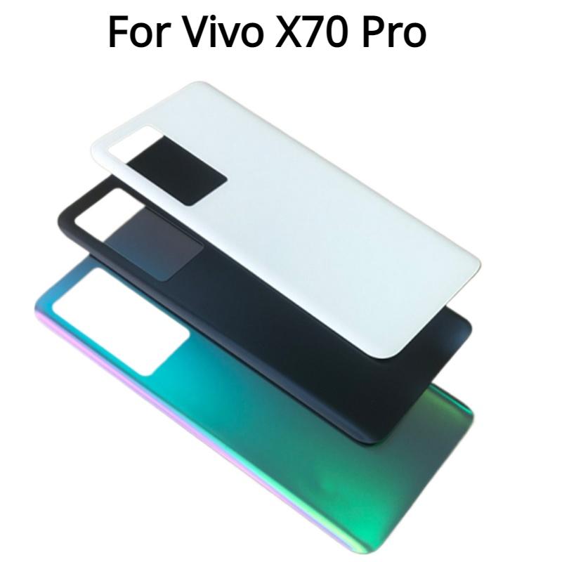 6.56" X70Pro Housing For Vivo X70 Pro Battery Cover Repair Replace Back Door Phone Rear Glass + Logo