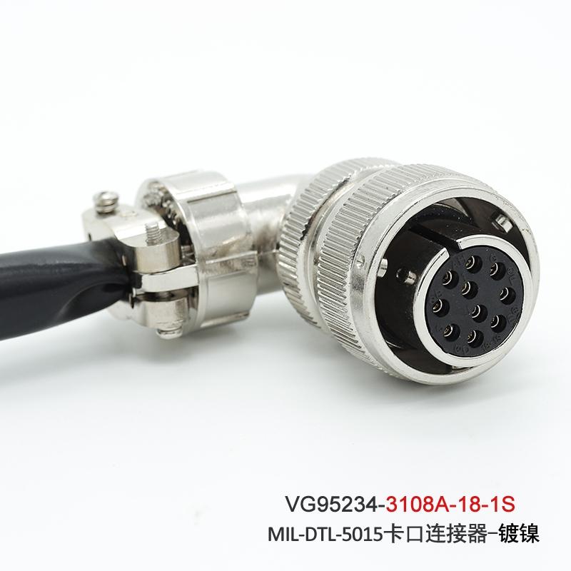 VG95234 18-1S 18-1P Bayonet Connector MS3108A MS3106A MS3102A 10 Pin Core Plug Socket MIL-DTL-5015 18-1 Buckle Type