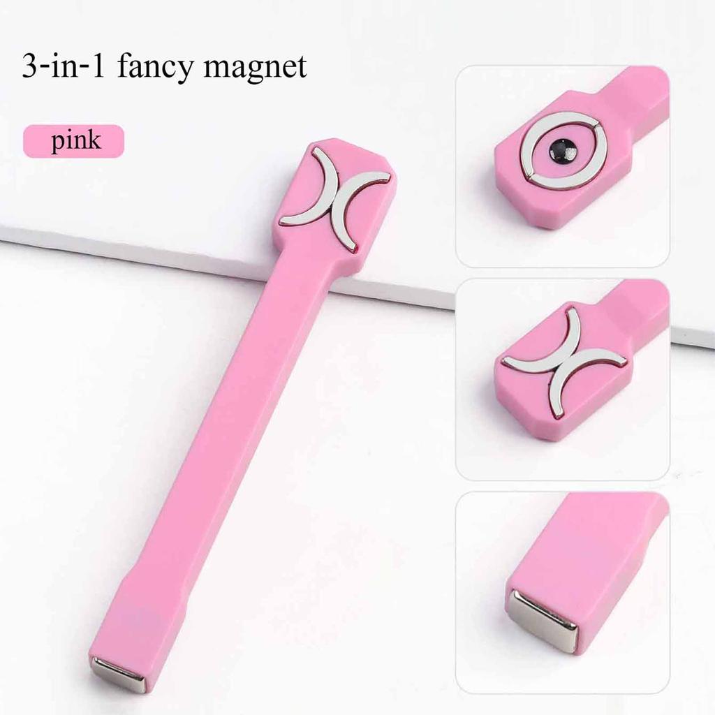 Nail Art Magnetic Stick Wand Pen Set for 3D Cat Eye Gel Painting Nails Art Magnet Wand UV Gel Polish Magic Manicure Tools