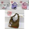 Hello Kitty Melody Kuromi Canvas Shoulder Bag With Stitching Details For Student And Outing